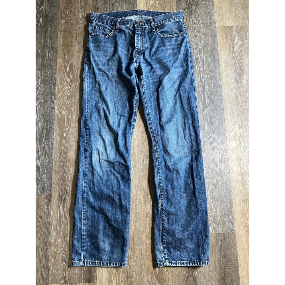 Old Navy Straight Leg Jeans Mens‎ 32x34 Blue Good Medium Wash Denim Cotton